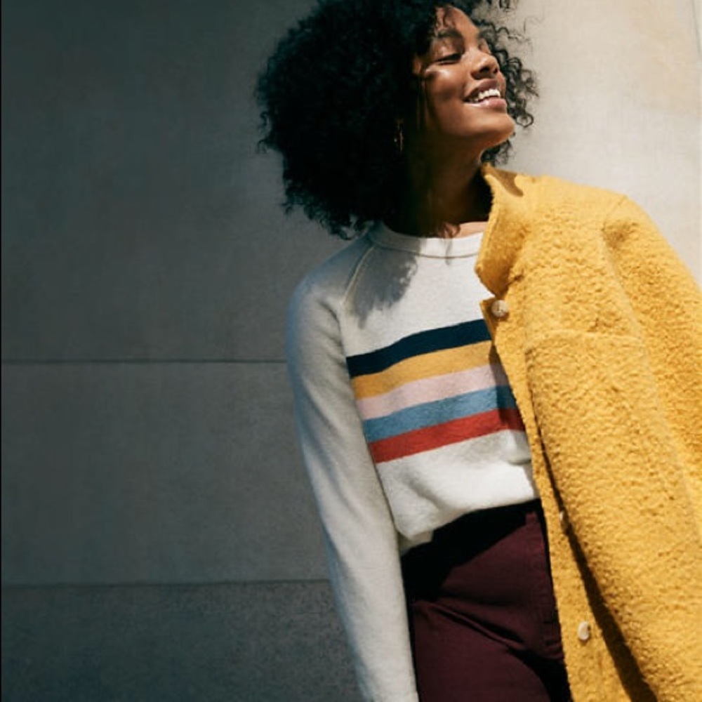 Madewell placed stripe allister pullover